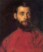 Brocky, Karoly Self-Portrait after 1850 France oil painting artist